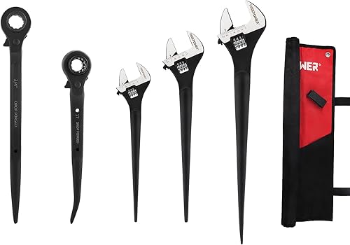 MAXPOWER 3 llaves inglesas y llave de andamio de doble enchufe