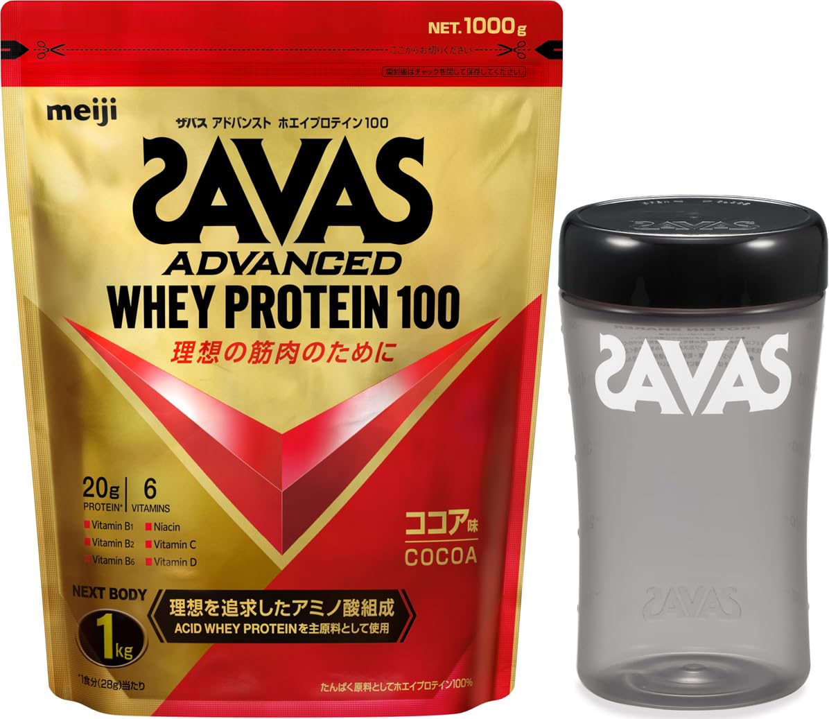 Amazon | 【セット買い】ザバス ホエイプロテイン100 ココア味 1,000g