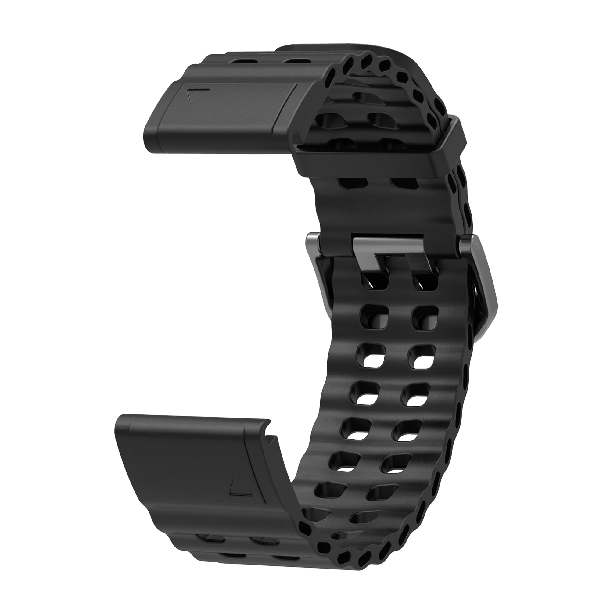 Cinturino In Silicone Per Garmin Epix Pro Gen 2 51mm E Altri Modelli - Sgancio Rapido, Traspirante, Regolabile, 26 Mm, Colore Oceano, Ricambio Sportivo