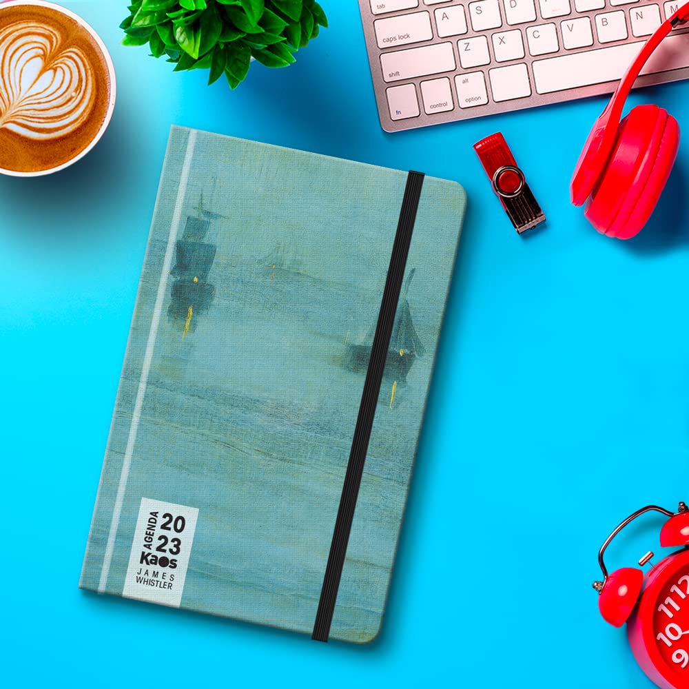 KAOS 2023 Weekly Planner 12 Months with Planner, Medium 13 x 21 cm, for Home Office, School, University, Hard Cover - Image 3