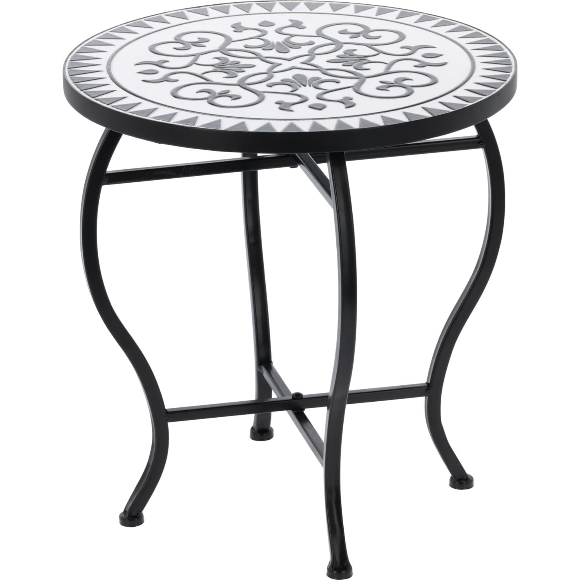 Well Home Bistrotisch, Mosaik-Design, Ø38 x 40 cm