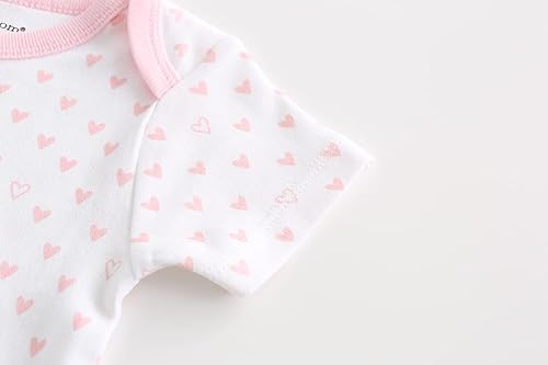 Vista 2 de Chamie Traje de bebé recién nacido con diseño lindo de manga corta de una pieza para niños