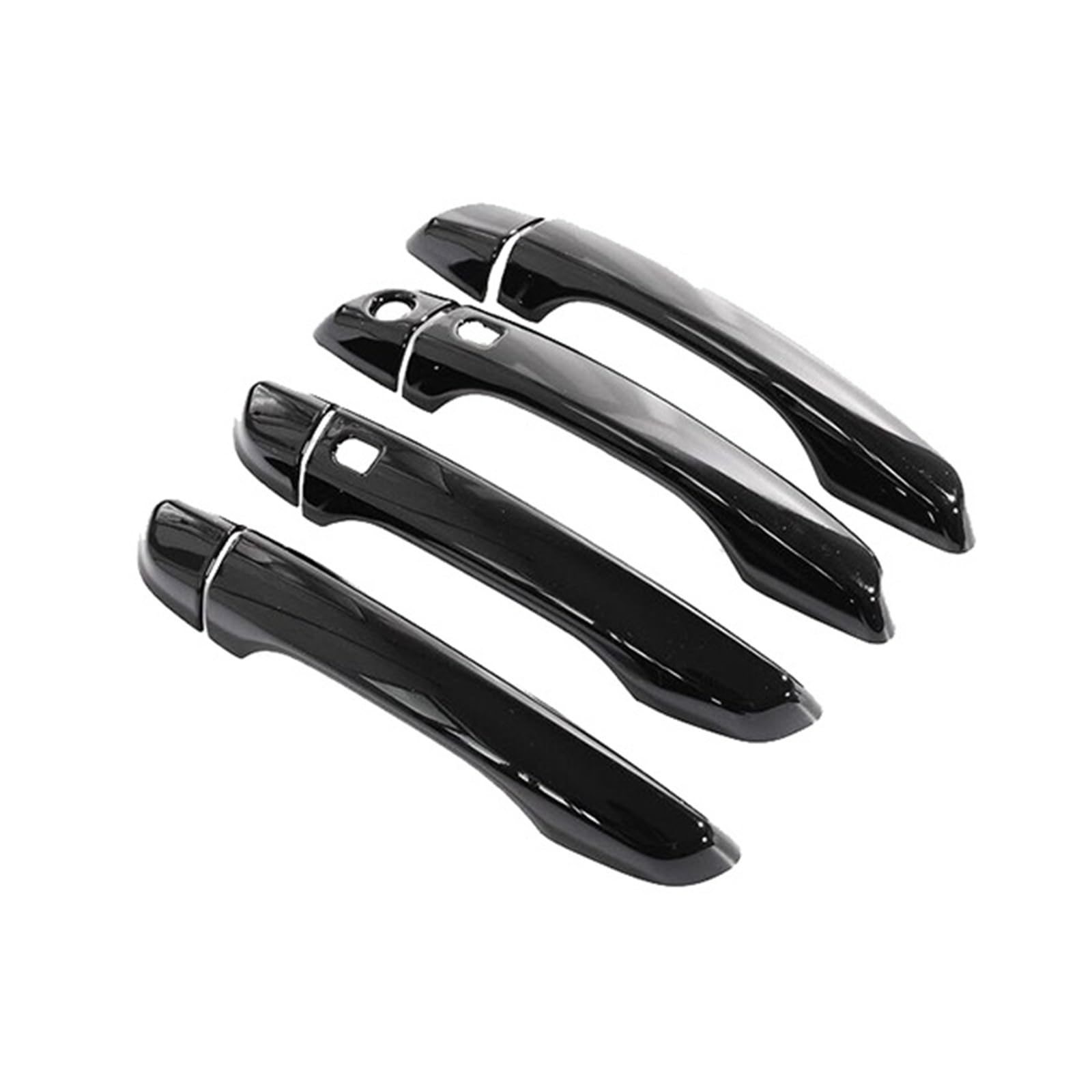 Drezzo Car Exterior Door Handle for Citroen C3 for Aircross 2017-2020 Gloss Black Car Outer Door Handle Cover Stickers for Protective(4Handle 2 Buttons)