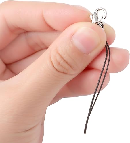 Miniatura 6 de uxcell 15 cordones de cierre de langosta, correa de nailon en espiral para teléfono celular, cuerdas de soporte para llavero para unidad flash USB,