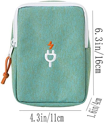 iSuperb® Charge Bag USB Cable Earphone Pouch Camera Phone Bag Waterproof Zipper Case Electronics Accessories Organizers for Travel