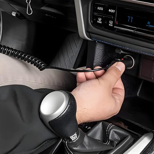 Miniatura 6 de Funda térmica para volante de automóvil, calentador de volante de 15 pulgadas, cubierta protectora de volante de 12 V para invierno, gamuza