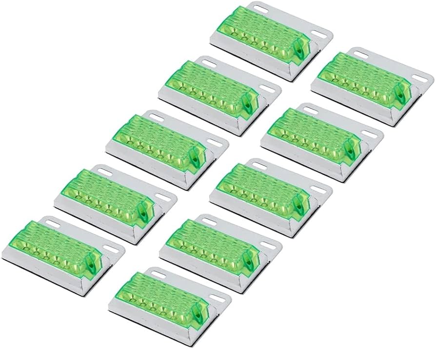 Amazon.co.jp: サイド マーカー 緑発光 LED 24V トラック用 角型