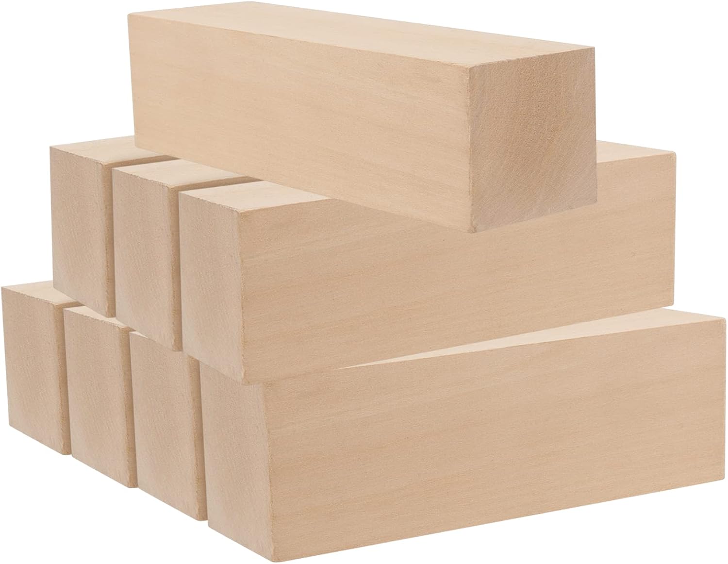 Amazon.com: ZEONHAK 8 PCS 2 x 2 x 5.9 Inch Basswood Carving Blocks ...