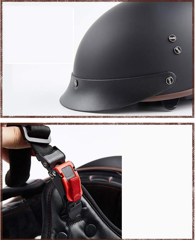 Retro kask motocyklowy dla dorosłych mężczyzn kobiet, letni kask motocyklowy z otwartą twarzą ECE/ECE zatwierdzony z wagą osłony przeciwsłonecznej rower jazda na rowerze kaski dla dorosłych