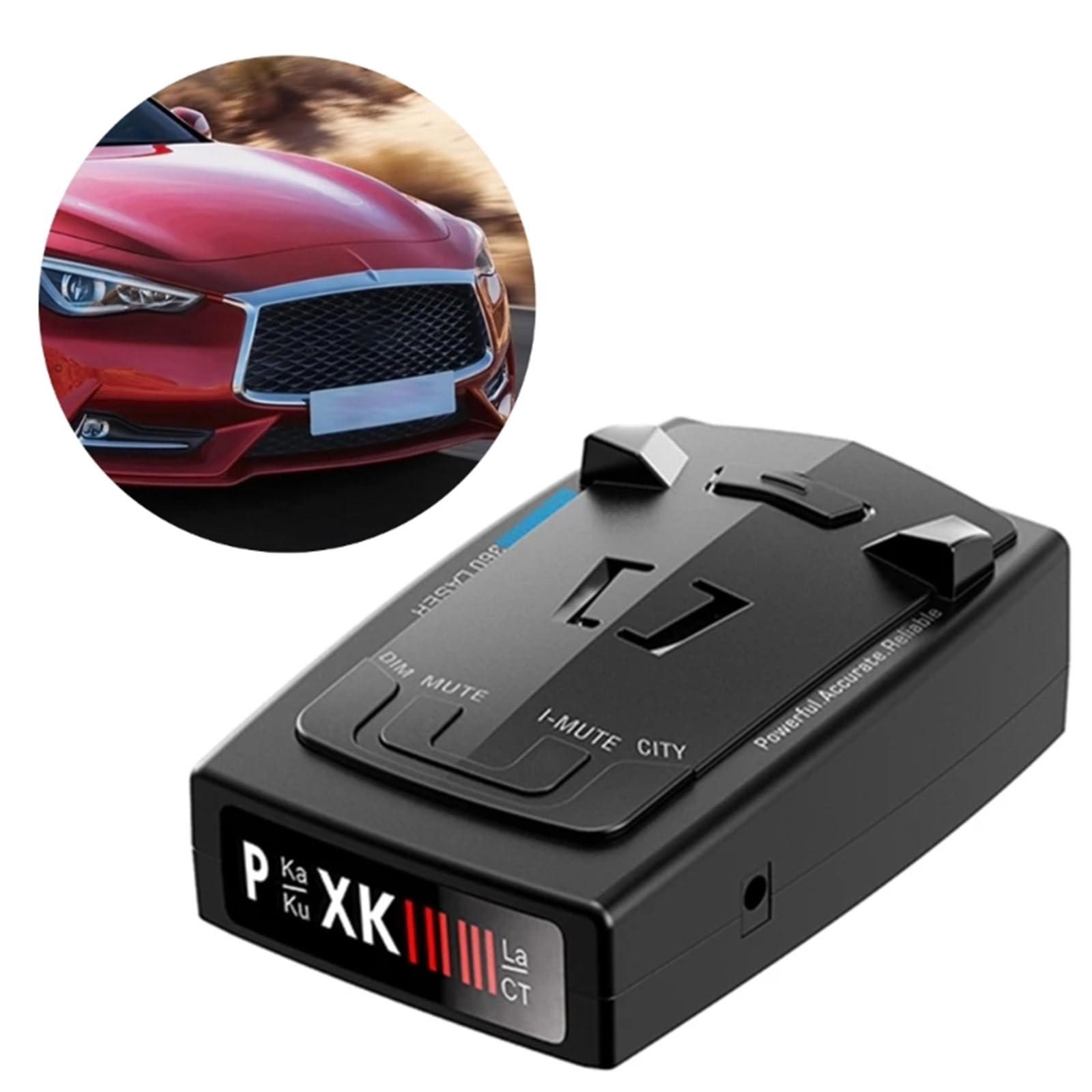 Velocímetro multifunción para vehículos, detección precisa de velocidad con alarma sonida/visual que mejora la carretera para el coche