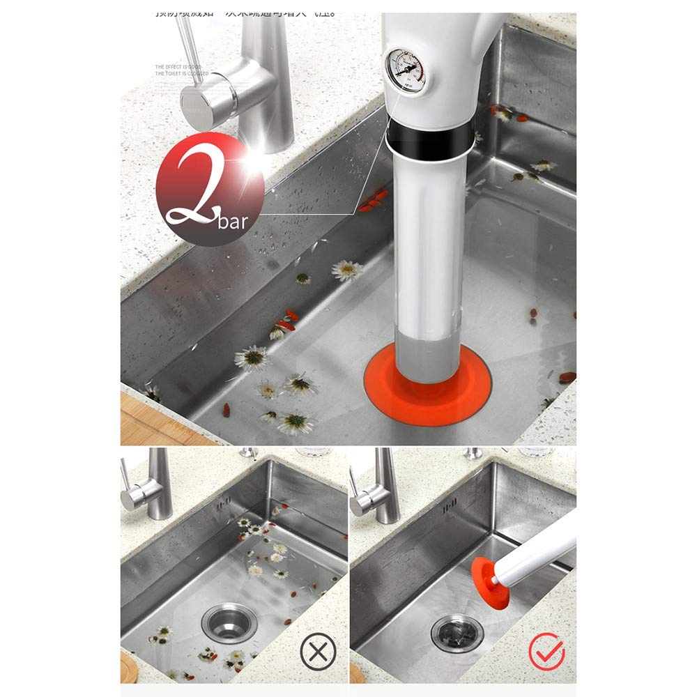 Toilettenkolben,Abflussreiniger Saugglocke - hochwertiger Hochdruck Abflussreiniger, zur schnellen und effektiven Rohrreinigung |Verstopfungen in Bad, Küche und WC