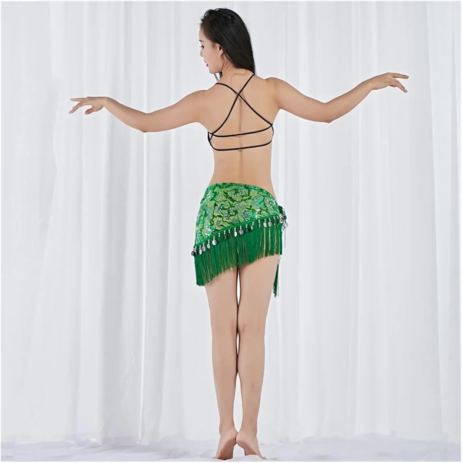 Bellydance Hip Scarf Belt Skirt Dancing Towel Lesson Wear Costume Cloth