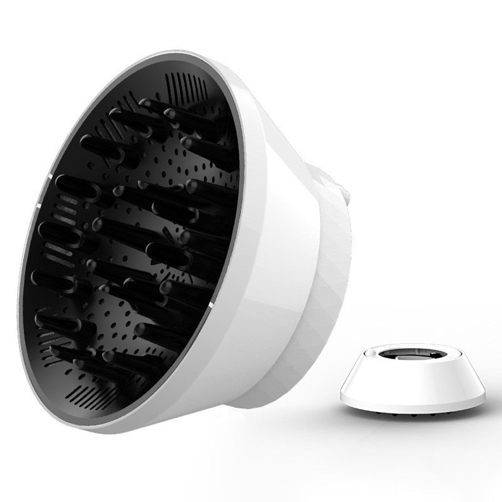Colcolo Difusor de Pelo Plegable para secador de Cabello, Compatible con 3,5-8cm, Accesorios Profesionales, Blanco