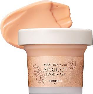 SKINFOOD Mask Apricot Trouble Care 120g - Facial Pore Clearing and Body Skin Soothing - Wash Off Face Masks, Clear & Smooth Skin - Shower-Proof Texture (4.23 oz)