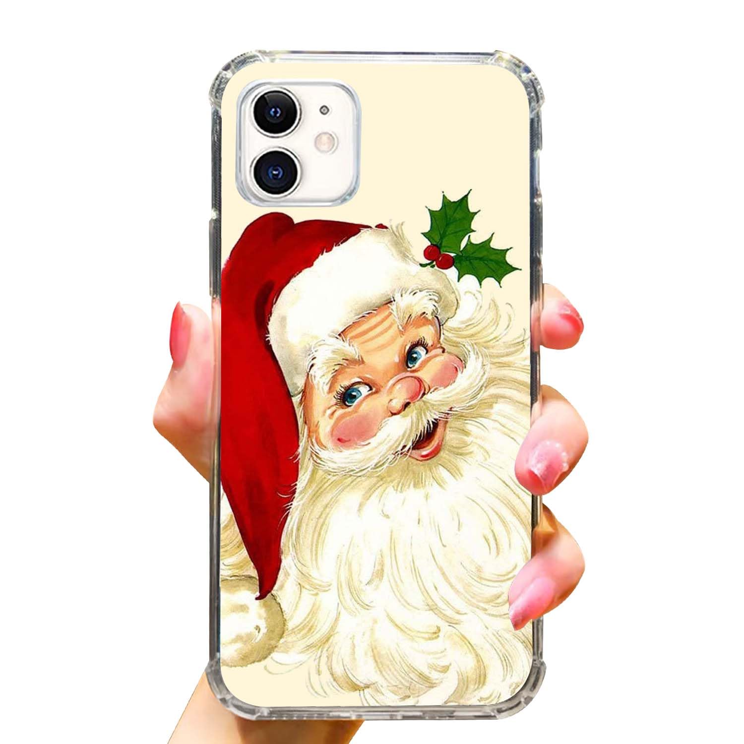 Coque en silicone imprimées pour Apple iPhone 14 Pro Max Noël Mignon