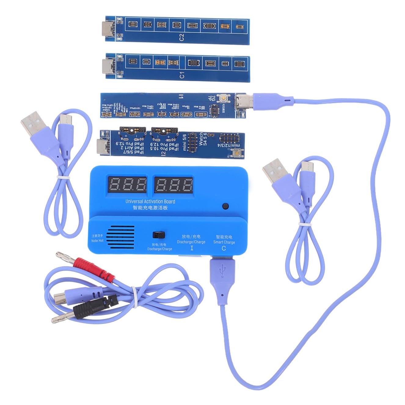 Batterie active de charge rapide Uonlytech pour téléphone en plastique bleu - 8