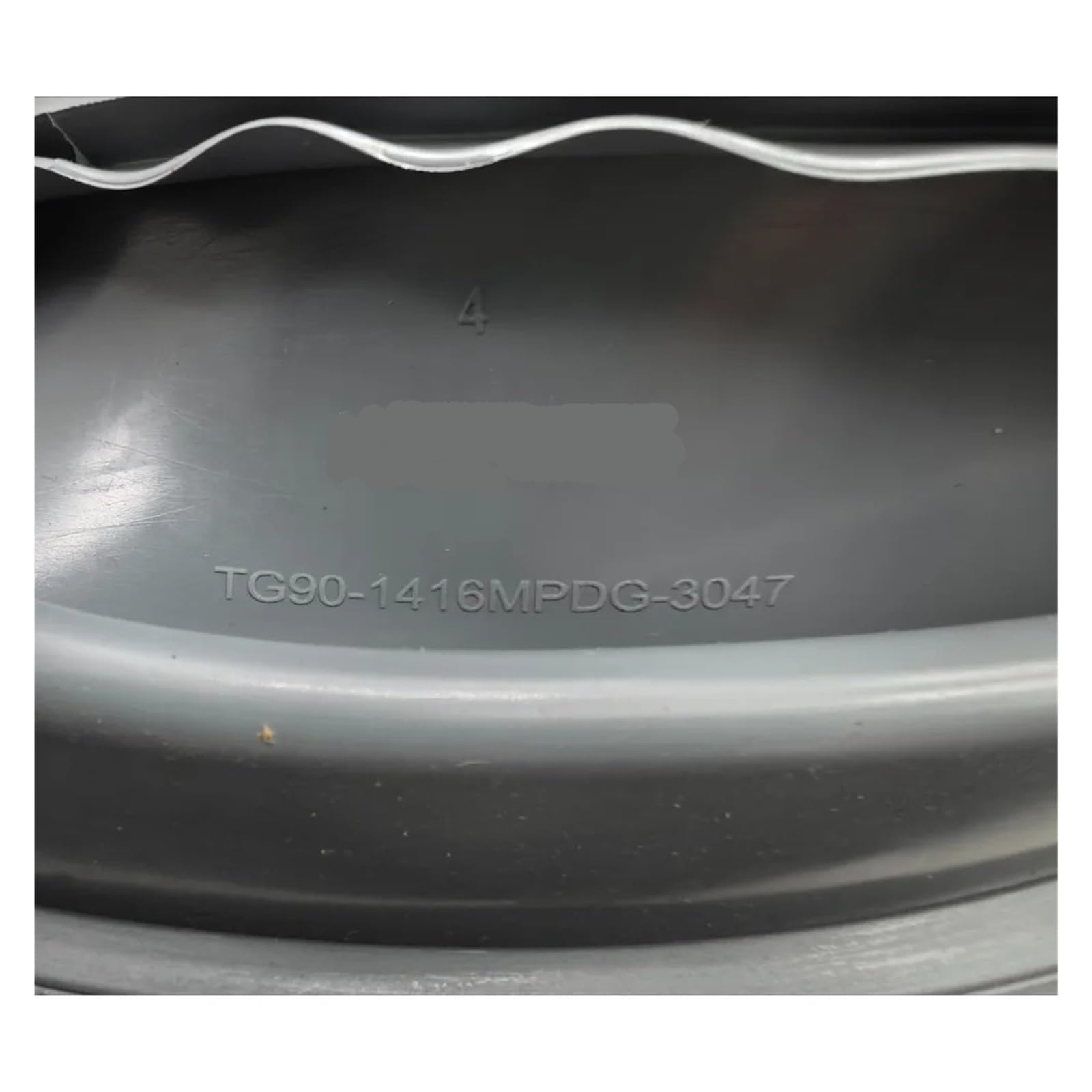 Bague d'étanchéité de porte 12638100000199, compatible avec Midea, Machine à laver TG90-1416MPDG-3047, tampon de fenêtre de visualisation, pièces en caoutchouc d'étanchéité