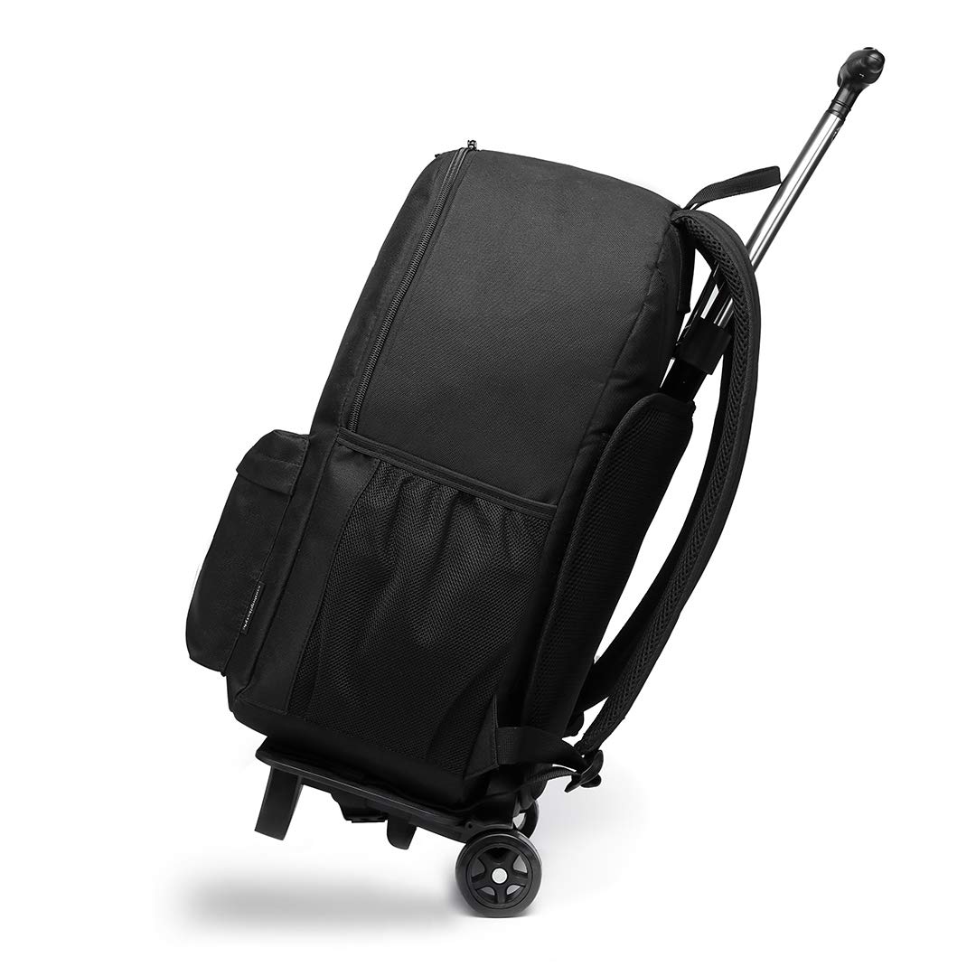 Functional Laptop Rucksack with Rolling Wheels Lightweight and