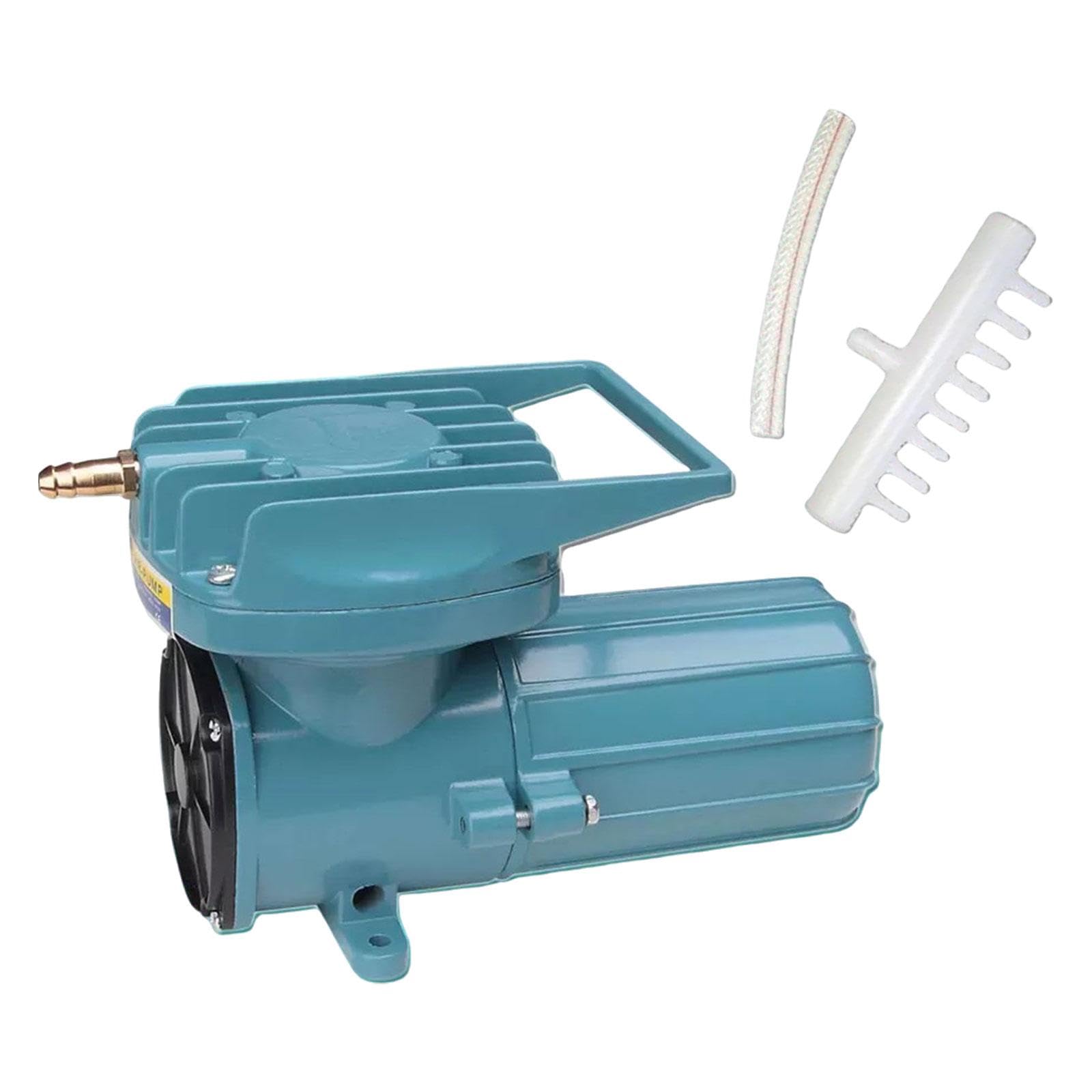 Bomba de Aire para Acuario Accesorios Metálicos Aerador Portátil Multifuncional para Estanque Herramienta para Acuicultura Y Fuentes Hidropónicas, 12V 60W, 220x110x136mm