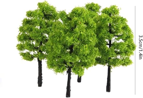 Miniatura 4 de 20 piezas 1100 modelos de árboles artificiales, mini modelo, luz de planta en miniatura, decoración de paisajes, modelo de construcción, artesanía