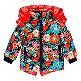 Ropa de bebé Boboli Chaqueta de invierno reversible para niña, multicolor, 92 cm