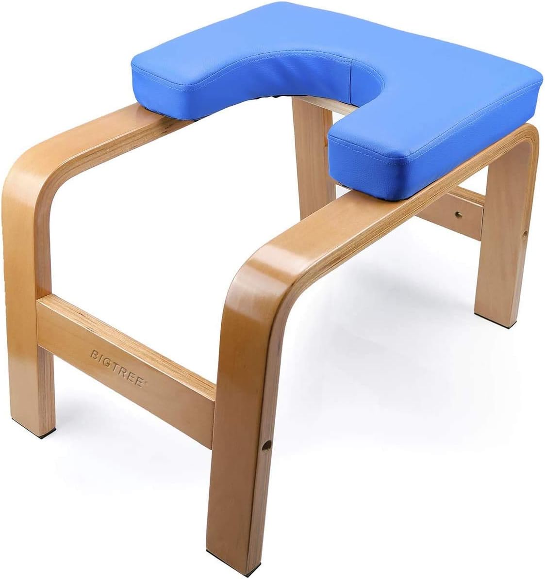 BIG.TREE Yoga Headstand Bench w/VC Pads,Yoga Inversion Chair Stool Handstand,Solid Fitness Bench Perfect for Feet Up and Balance Training Core Strength Building Backbends Yoga Asana Practice : Sports & Outdoors