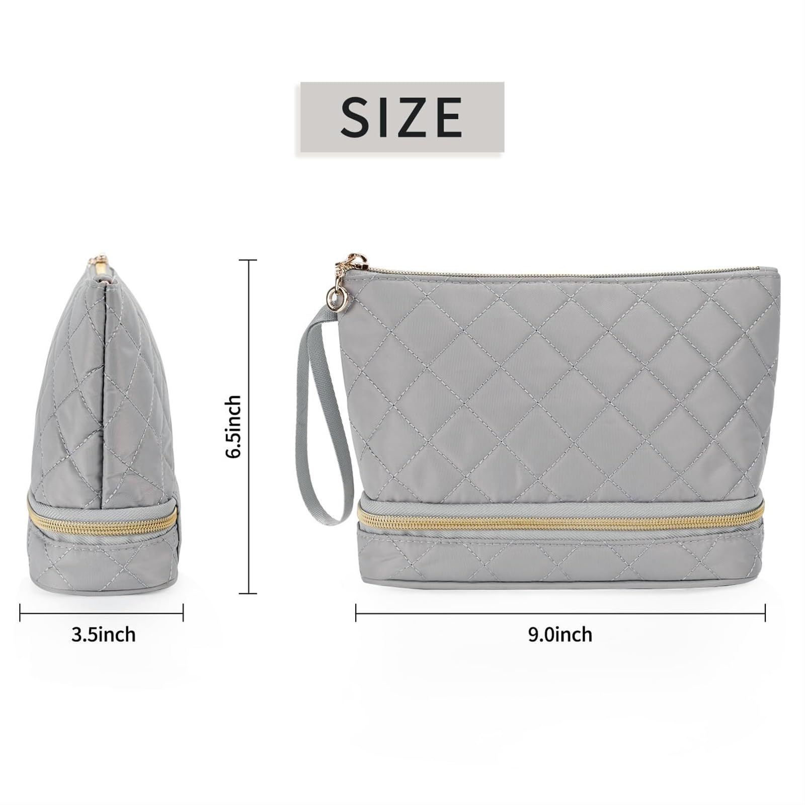 RUVOO Portátil para Viaje Bolsas Bolsa de cosméticos de Viaje Bolsa de cosméticos Transparente Bolsa de Almacenamiento de cosméticos Bolsa de Aseo Organizador Maquillaje(A)