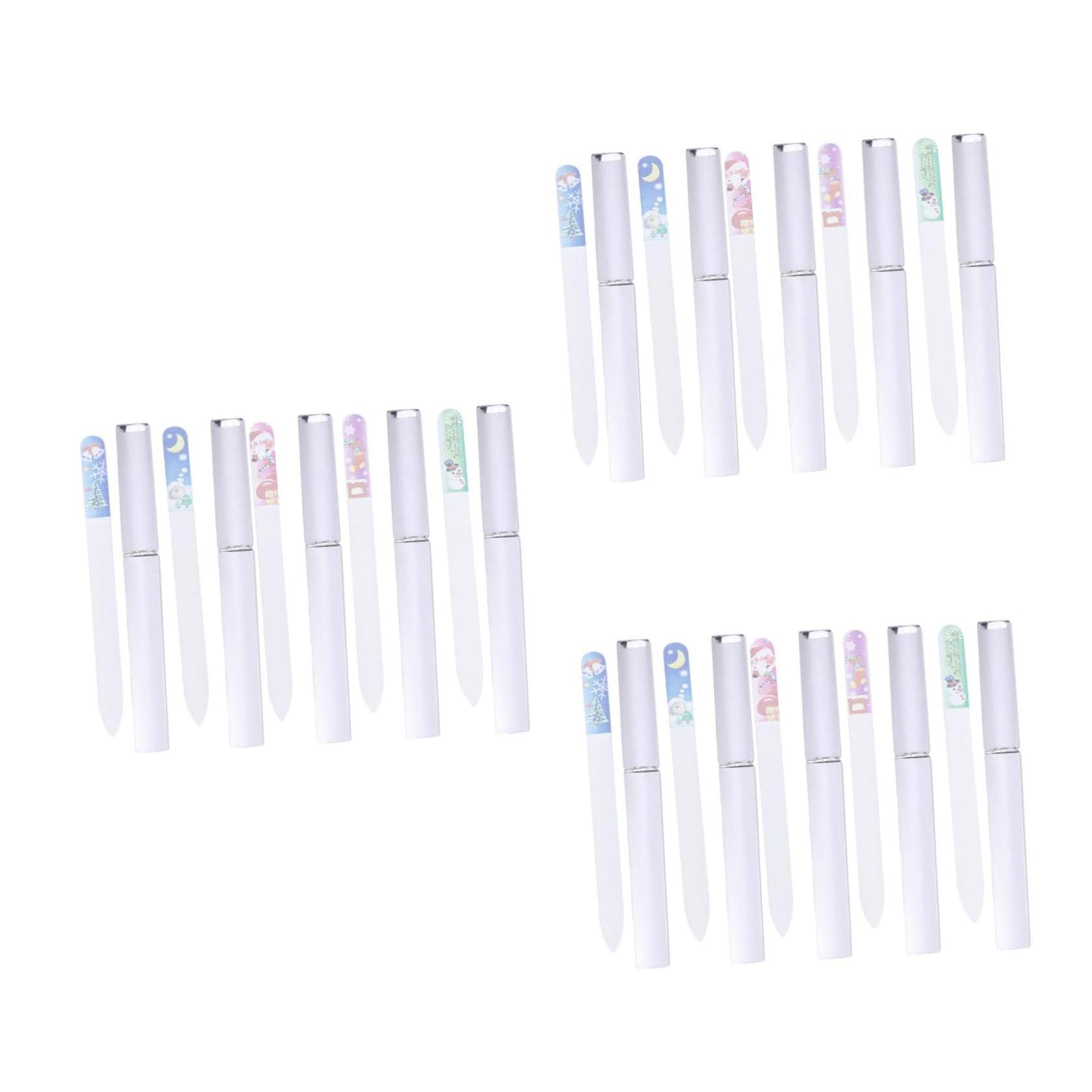 FRCOLOR 30 Piezas Lima De Uñas De Navidad Lima Navideña Para El Cuidado De Las Uñas De Manicura Linda De Bloque De Lijado De s De De Doble Cara De y