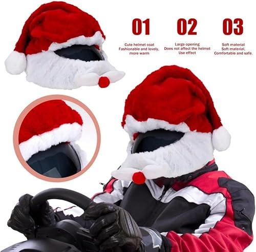 Miniatura 4 de Funda para casco de motocicleta de cara completa, fácil de instalar, tapa antipolvo, casco de motocicleta, paseos divertidos, juego de felpa