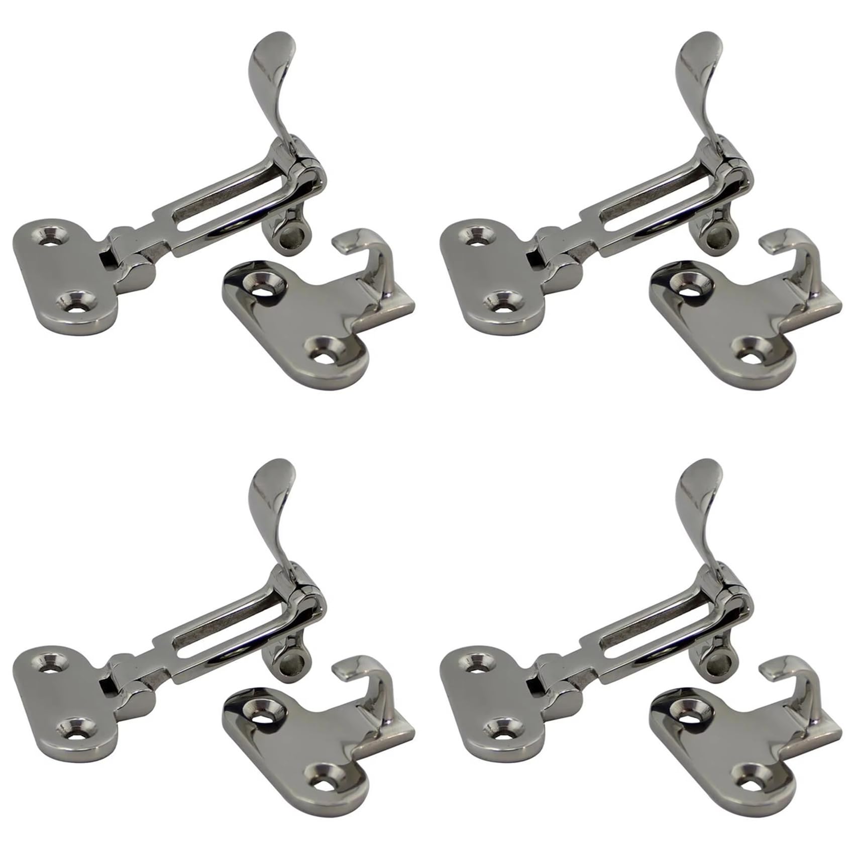 Jnchdghwa 4X Stainless Steel Marine 316 Stainless Steel Lockable Toggle Clamp Hold Down Clamp Marine Hatch