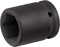 Vista 6 de Jetech Enchufe de impacto estándar de 1 pulgada con accionamiento de 3/4 de pulgada, fabricado con acero de aleación de cromo molibdeno, tratado