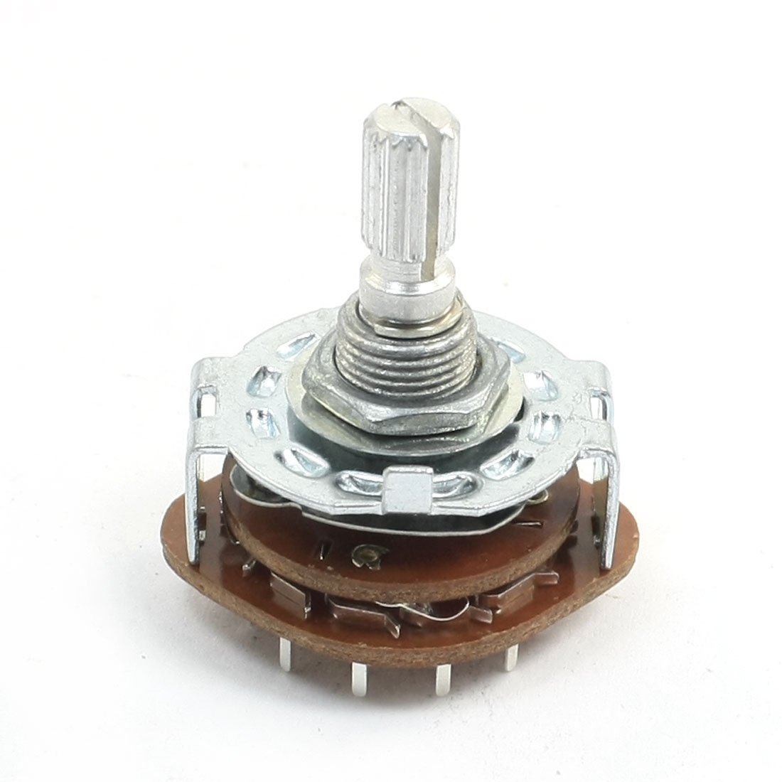 uxcell 4P3T Panel Mount 2Wafers Rotary Switch Band Selector 4Pole 3 Position
