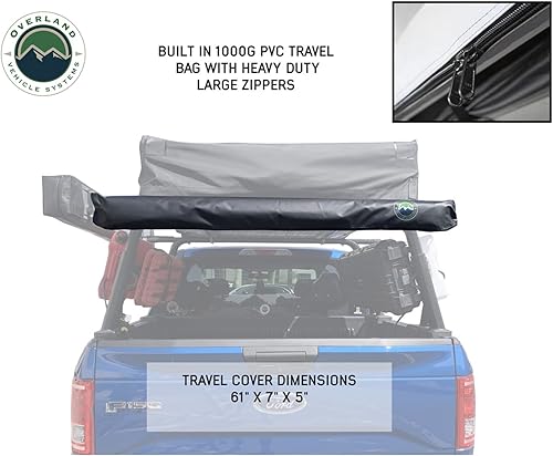 Miniatura 9 de Overland Vehicle Systems 18039909 Nomadic Toldo de 4.5 pies con cubierta negra