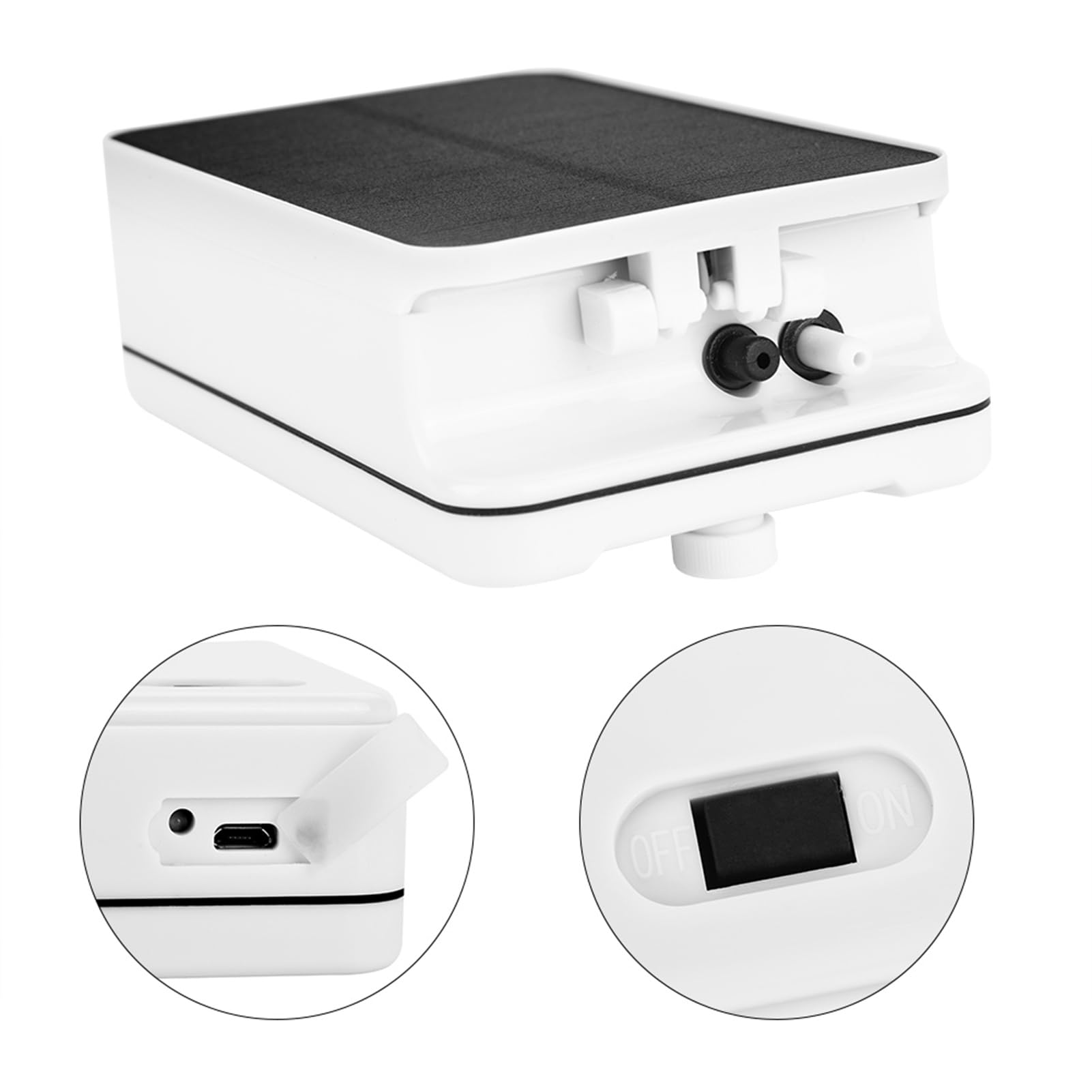 Bomba solar para estanque, oxigenador de tanque de peces para piscina con energía solar, aireador de oxígeno, bomba de aire, kit de estanque para emergencia en estanque de
