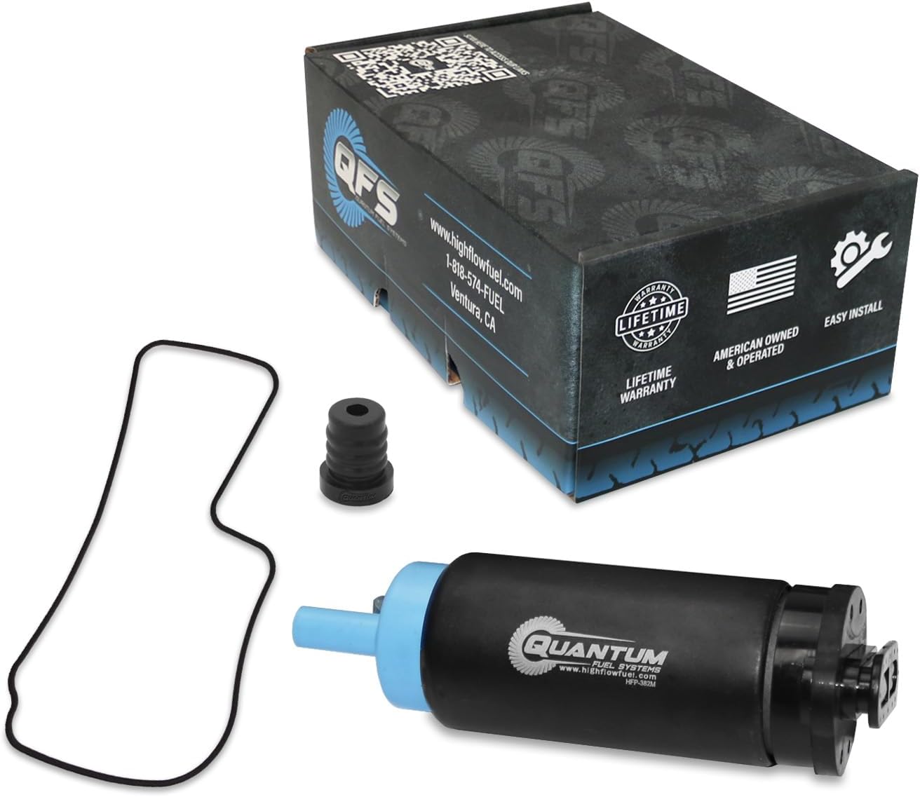 QFS Fuel Pump w/Tank Seal for MerCruiser V6 & V8 4.3L-8.1L Inboard & Sterndrive Engines, Restores OE Performance