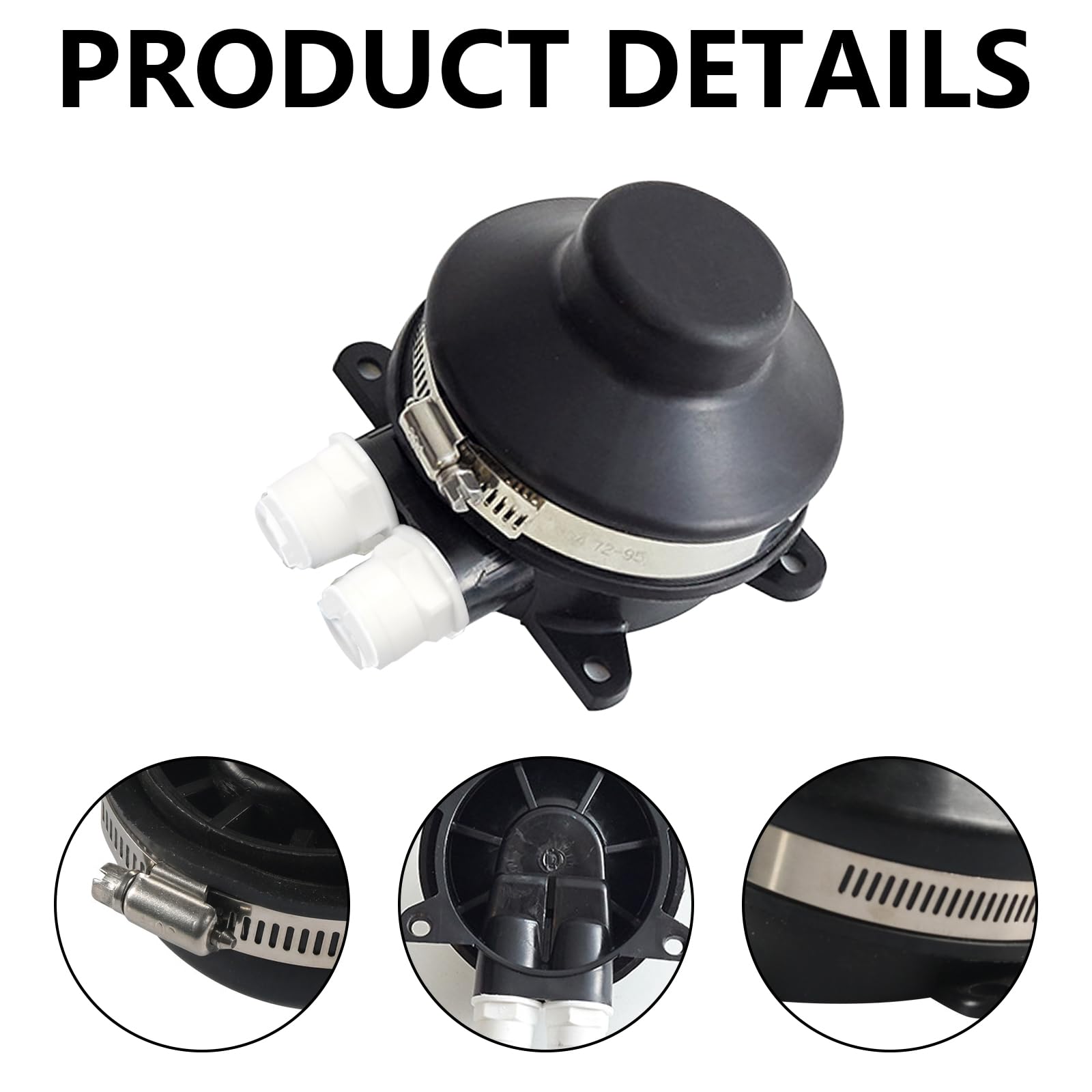 Pompe à Eau Pour Bateaux, Pompe à Pied Sans Effort Pour Bateaux Toilettes Presse à Pied Marine Pompe à Amorçage Automatique Pour évier De Caravane Et Camping-Car DéBit Maximal De 2,2 GPM