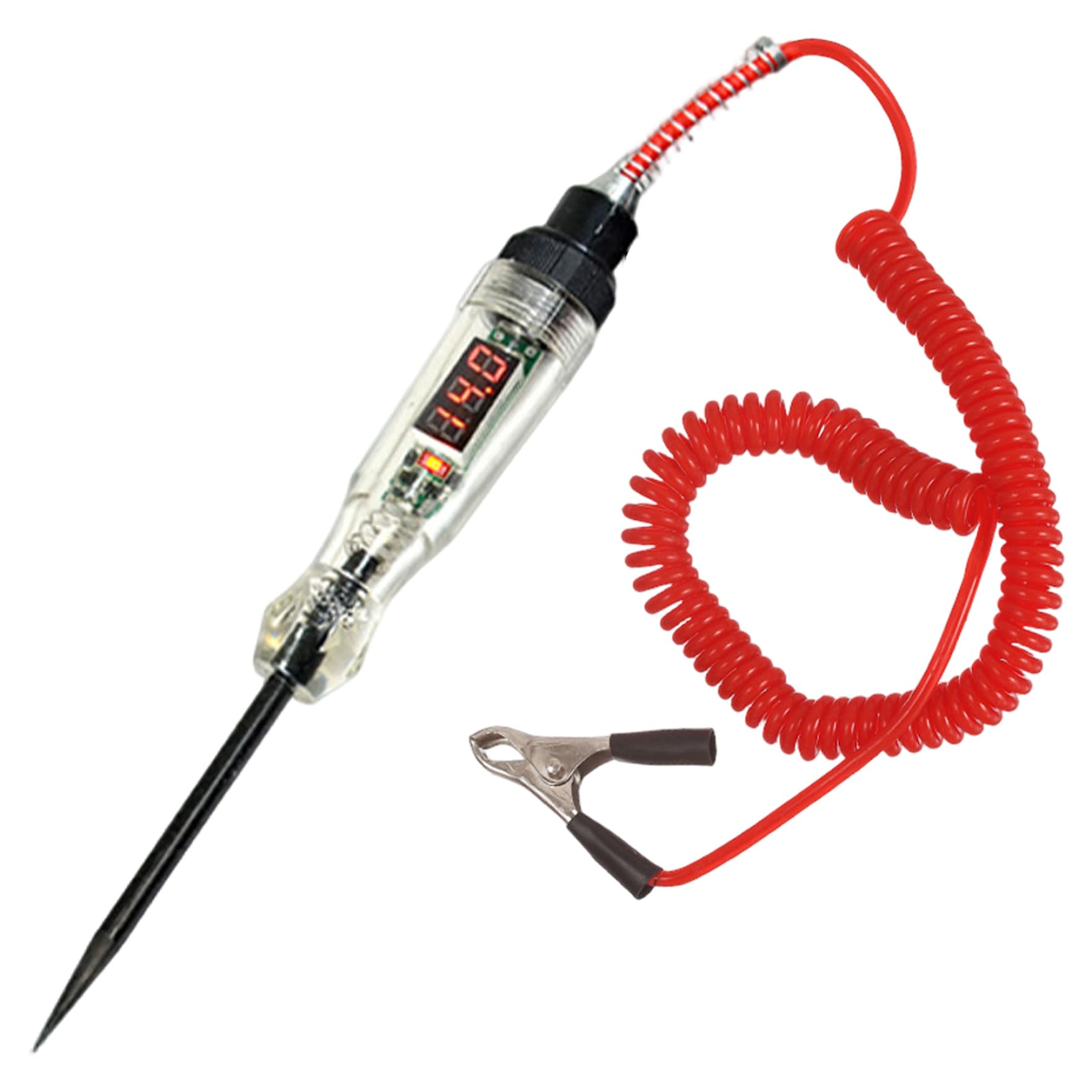 Takingup Red 5-120V Dc Test Light Automotive, Voltage Display Polarity Indicator Auto Fuse Tester With Probe Pen For Vehicles, Fuse Tester