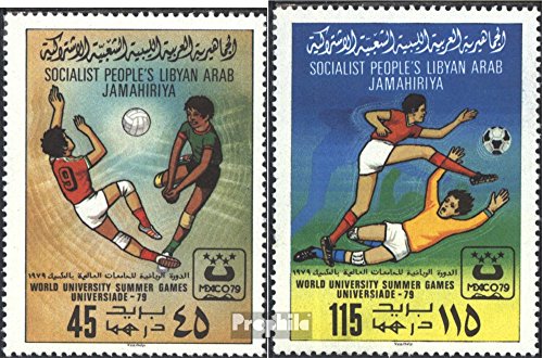 Prophila Collection Libia Michel.-No..: 752A-753A (Completa Edizione) 1979 Universiade (Francobolli per i Collezionisti) Calcio