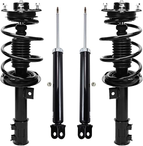 Miniatura 76 de Detroit Axle - Kit de amortiguadores de 4 puntales para Ford Escape 14-19, 2 puntales delanteros con resorte helicoidal 2 amortiguadores traseros