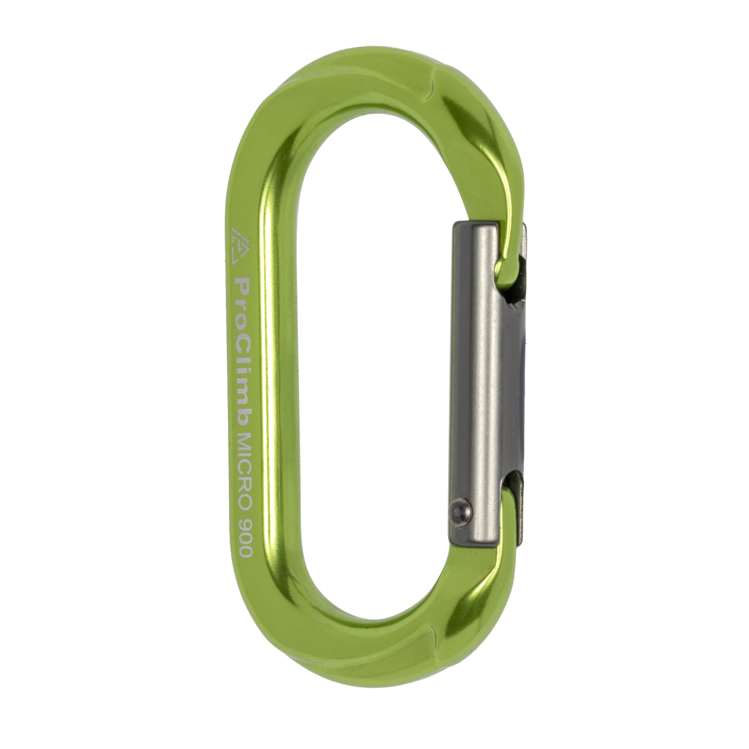 Mousqueton Micro 900 en aluminium avec verrou droit 4 kN
