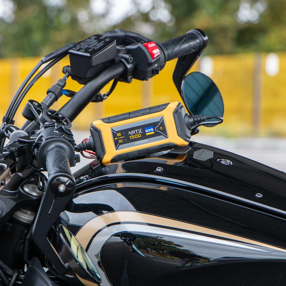 GYS Cargador de batería de Coche para Coche Moto Batería desde 3Ah | contra sobrecalentamiento 029576