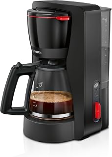 Filter Coffee Maker, MyMoment, Removable Water Tank, Glass Jug, Automatic Shut-off, AromaPlus, Anti-Drip Function, Keep Warm, Easy Descaling, Black, TKA3M133