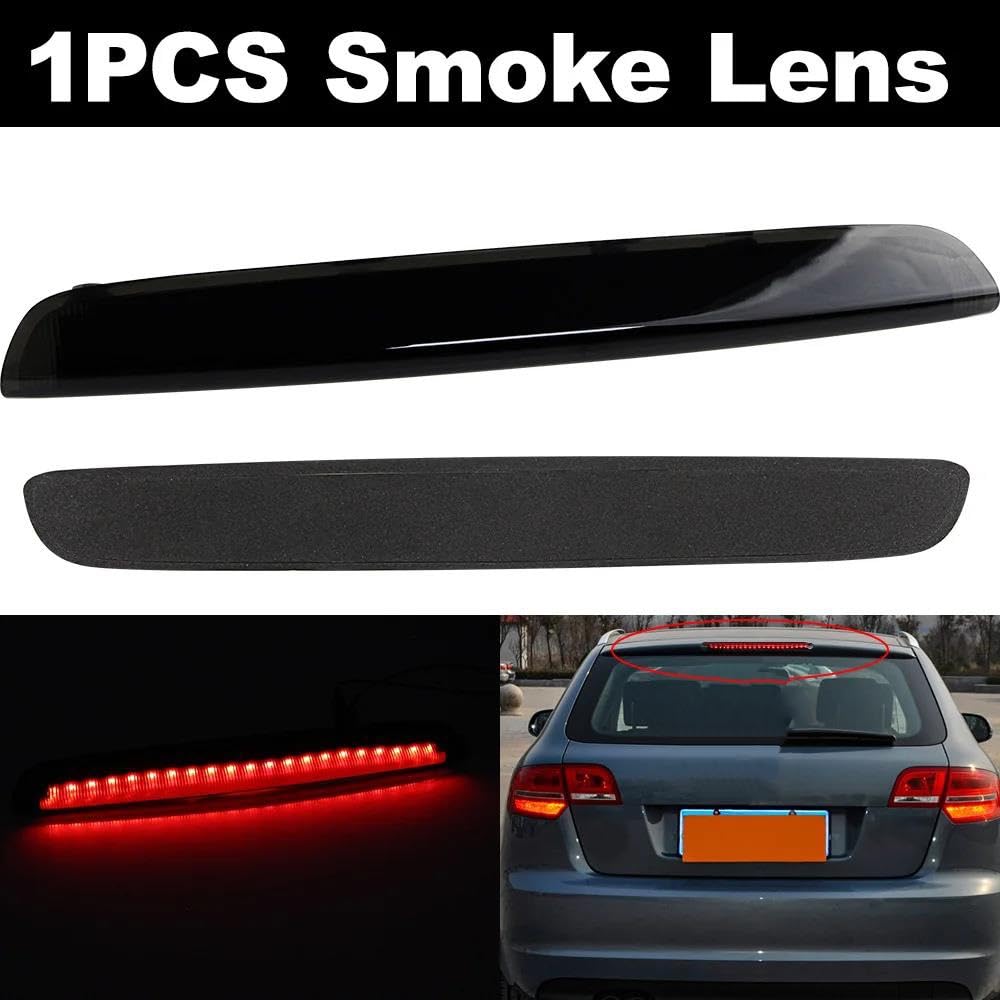 Terza Luce Stop A LED Per Audi A3 S3 RS3 8P Sportback 2004-2013 – Nera, Sigillata IP67, Plug-and-play, Codice 8P4945097A