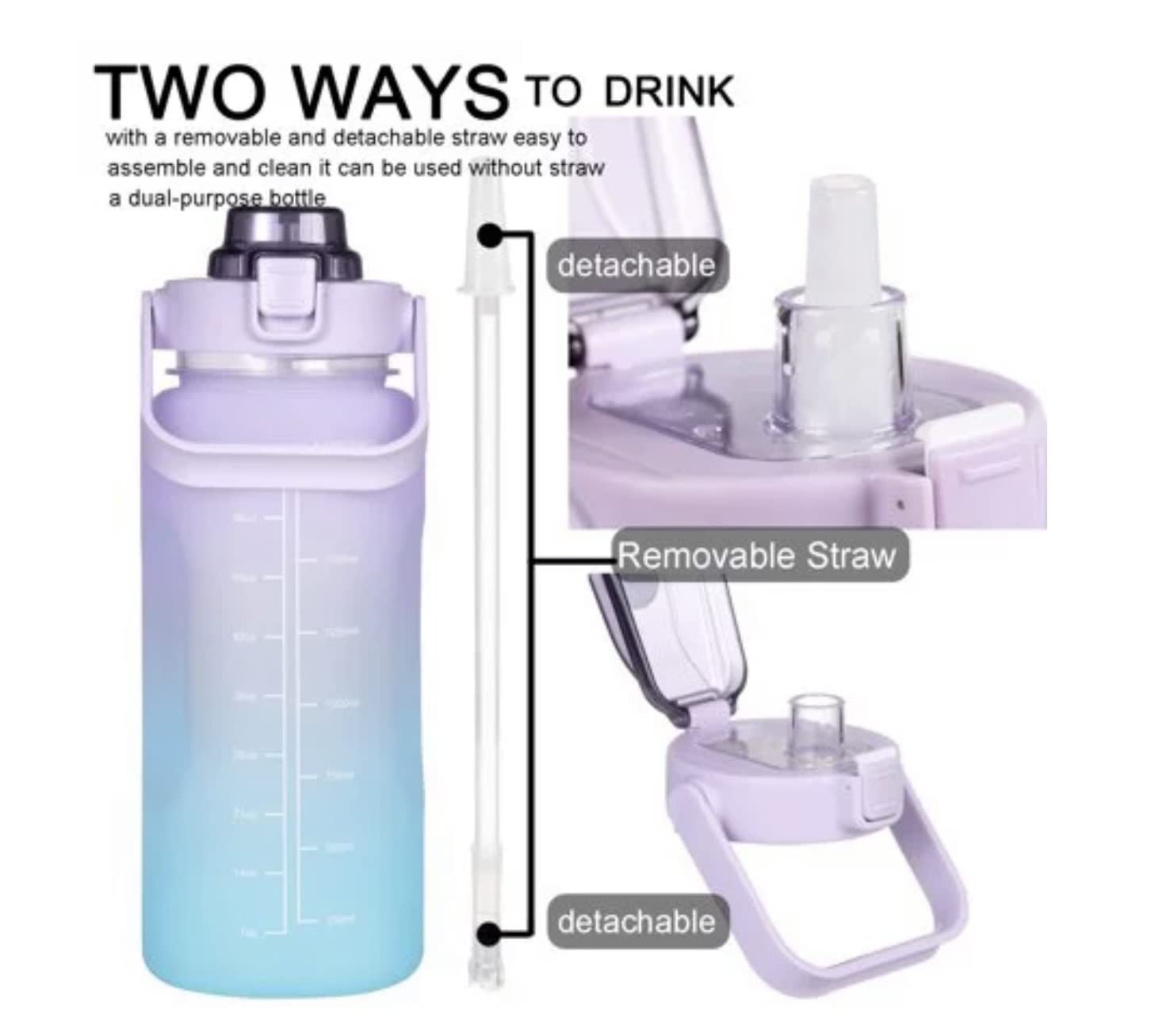 Bottiglia d'acqua sportiva da 2 lri Bottiglia per bevande in plastica Bottiglia d'acqua sportiva da 2 lri Bottiglia per bevande in plastica
