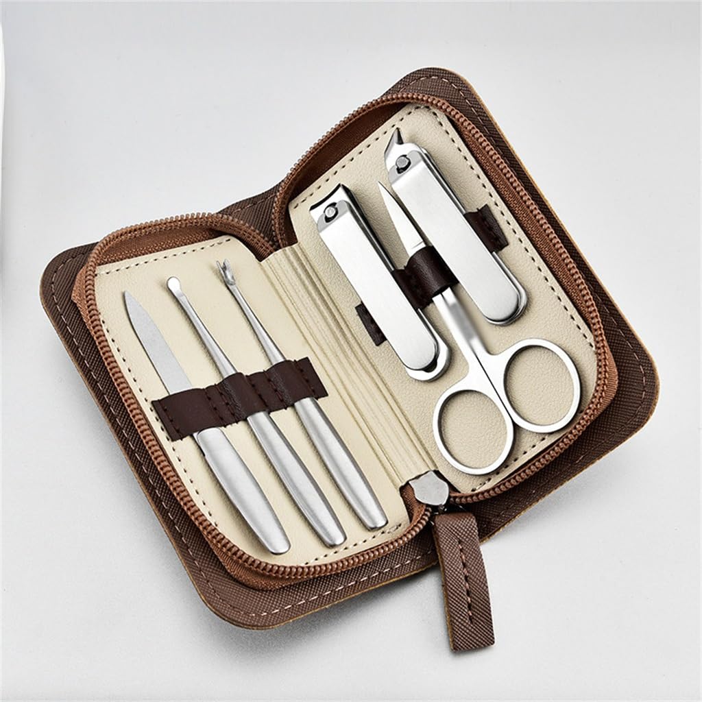 Nagelknipser-Set (6-teilig), Peeling-Ohrreiniger, Nagelmaniküre-Komplettset mit Spezialwerkzeugen