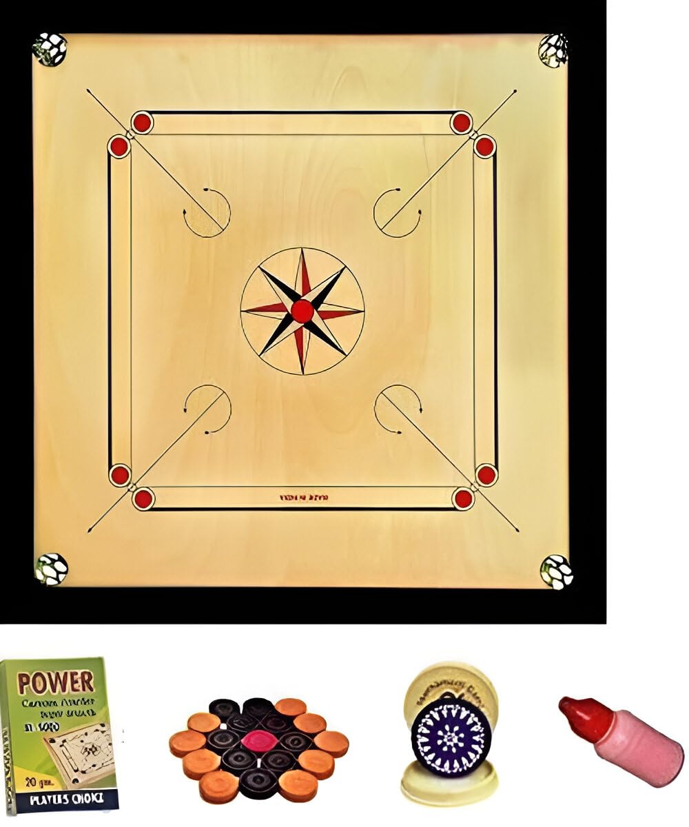 TS Playy 32-Inch Round Pocket Combo Board with Striker, Coins, and Powder – 2-in-1 Gaming Set for Family Fun and Competitive Play | Durable Wooden Carrom Board 2024 (Carrom_Board_32_inch) (B0CL6FYGNS) Amazon Price History, Amazon Price Tracker