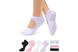 Grip Pilates Socks for Women - Yoga Socks with Grips