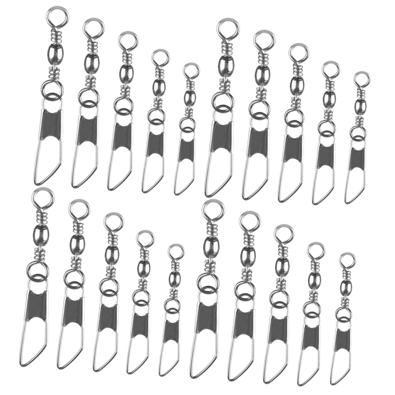 Hemobllo Attrezzatura da Pesca con Anello A Otto Caratteri Girelle con Gancio A Perno Girelle da Pesca Anelli Girelle A Scatto da Pesca Connettori da Pesca Gadget da Pesca in Rame