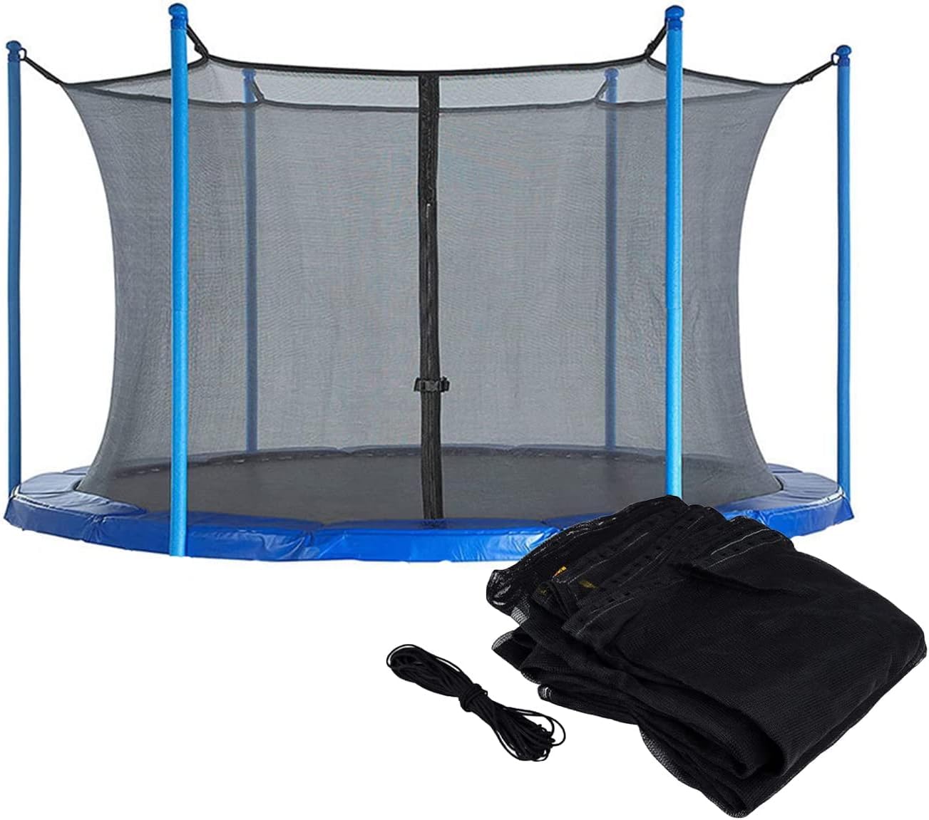 Filet de trampoline haute résistance maillage robuste pour structure à 6 mâts - 7