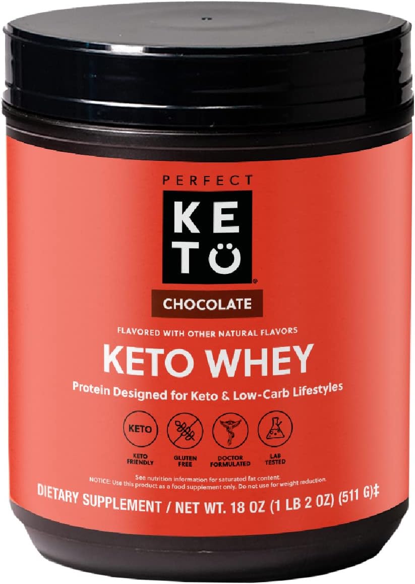 Perfect Keto Pure Whey Protein Powder Isolate Delicious 100